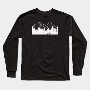 Cycling in the Mountains Shirt, Bikes and Mountains, Riding in the Mountains, California Mountains Cycling, Outdoor Cycling, Nature Cycling Long Sleeve T-Shirt